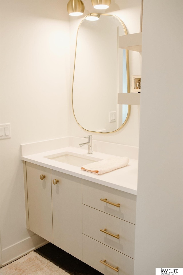 bathroom with vanity