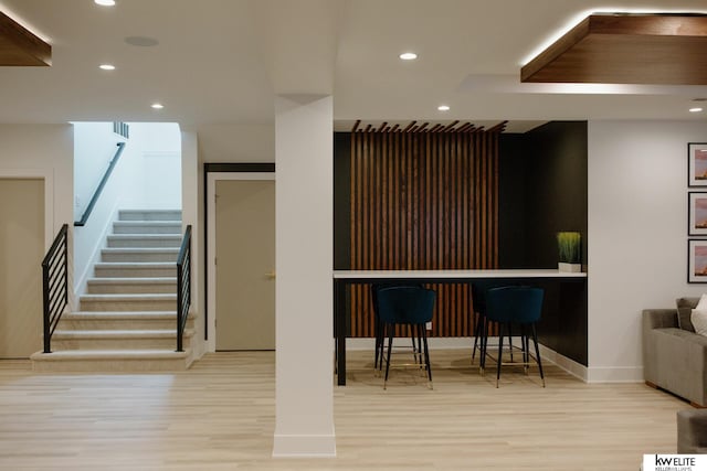 welcome area featuring visible vents and stairs