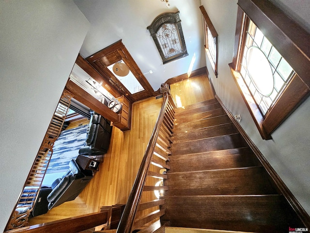 view of stairway