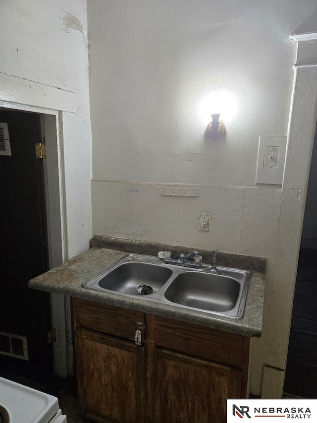 interior space featuring a sink