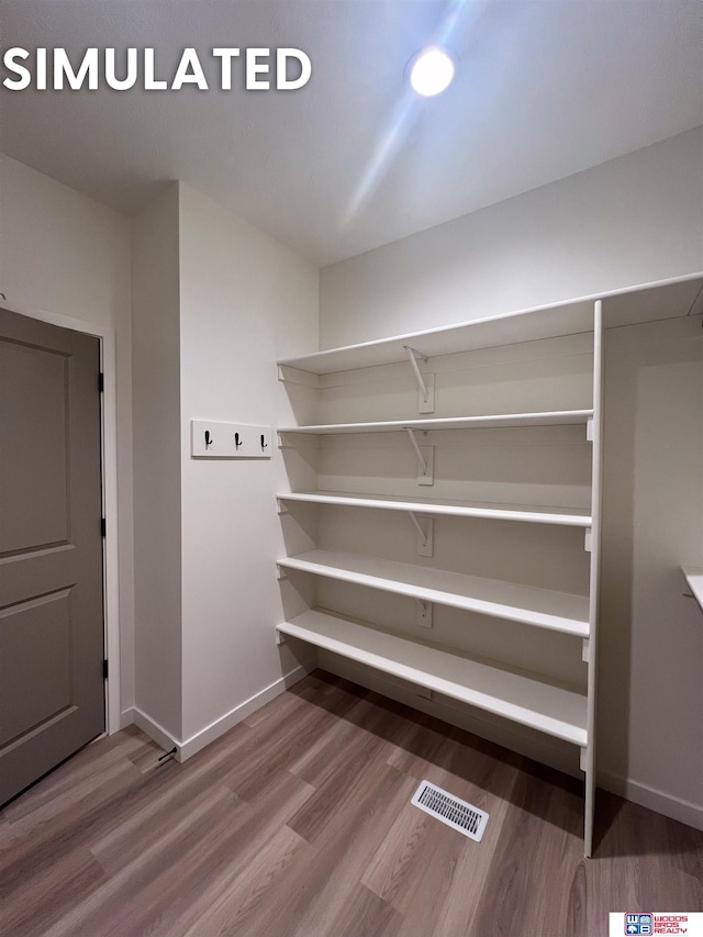 storage area featuring visible vents