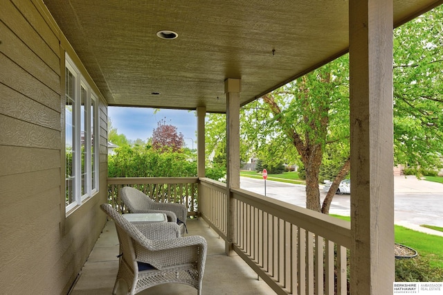 balcony with a porch