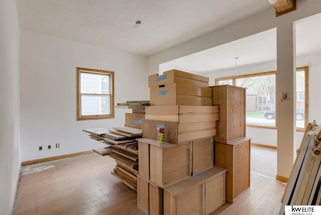 view of storage room