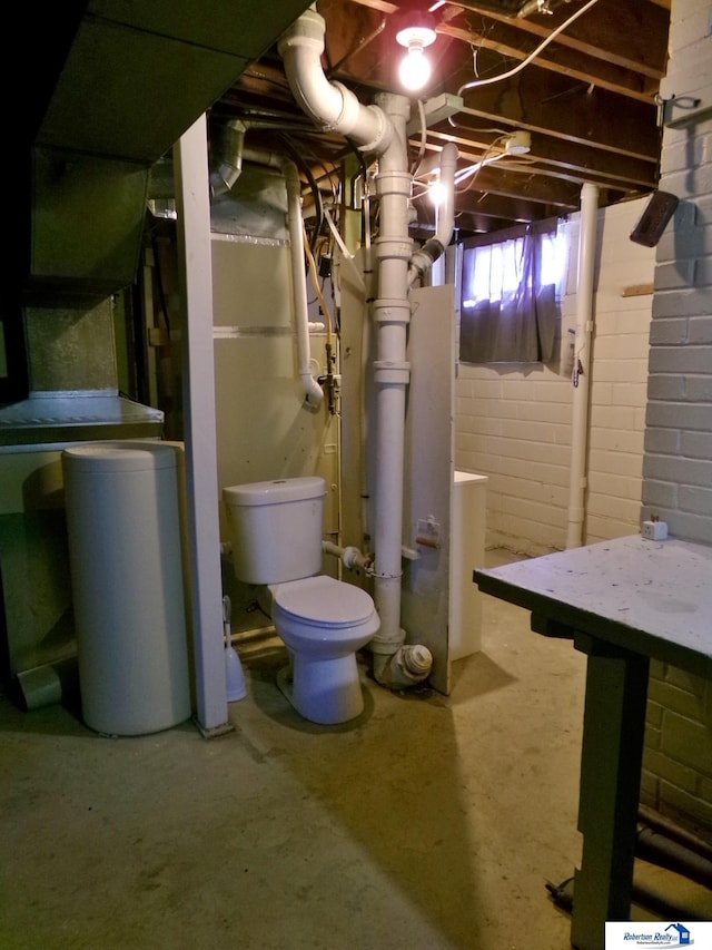 view of basement