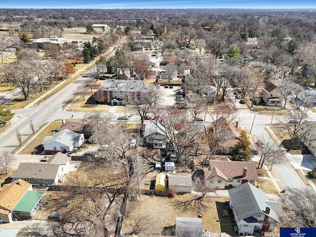drone / aerial view featuring a residential view