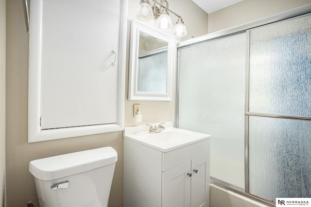 4230 N 11th St, Lincoln, NE 68521 - full bath with toilet, a shower with door, and vanity