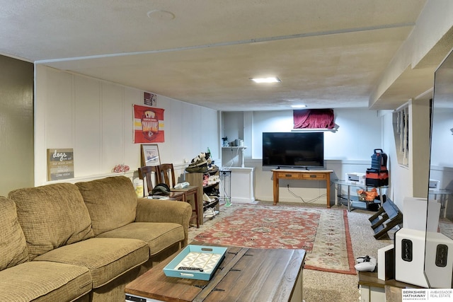 view of living area