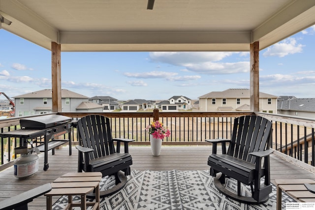 17026 Emma St, Bennington, NE 68007 - deck featuring a residential view