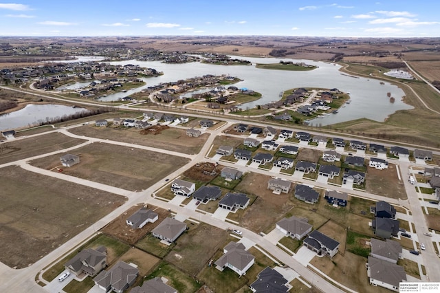 17026 Emma St, Bennington, NE 68007 - bird's eye view featuring a water view and a residential view