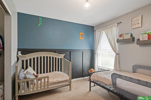 bedroom featuring carpet floors
