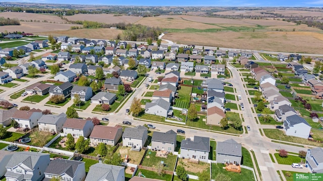 drone / aerial view featuring a residential view