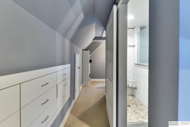 5117 Western Ave, Omaha, NE 68132 - hall featuring light carpet and baseboards