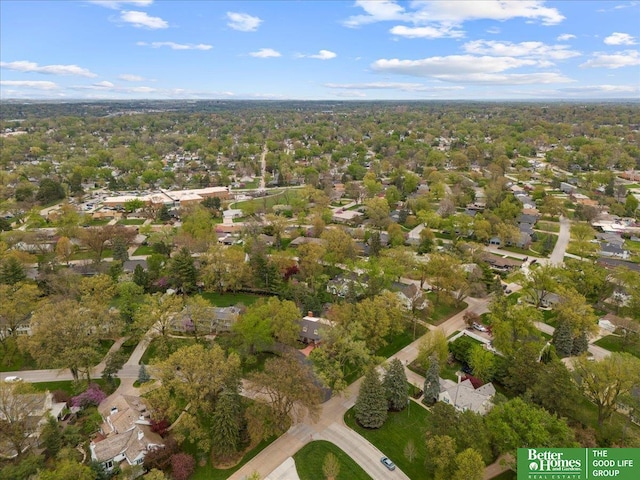 drone / aerial view with a residential view