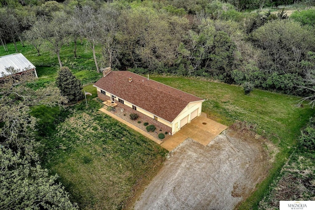 birds eye view of property