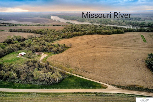 drone / aerial view featuring a rural view