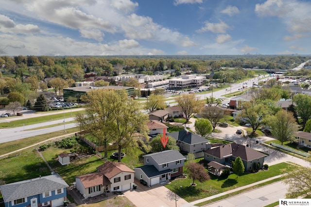 bird's eye view featuring a residential view