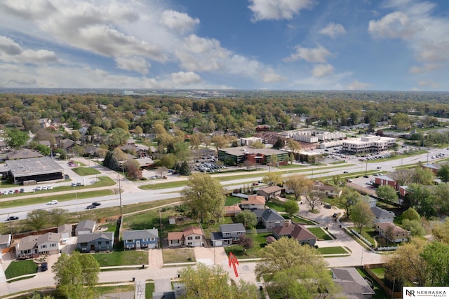 bird's eye view with a residential view