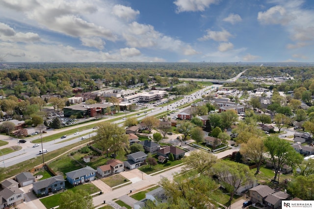 bird's eye view featuring a residential view