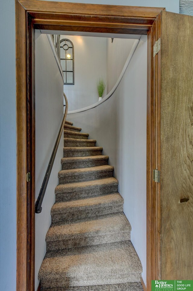 view of stairs
