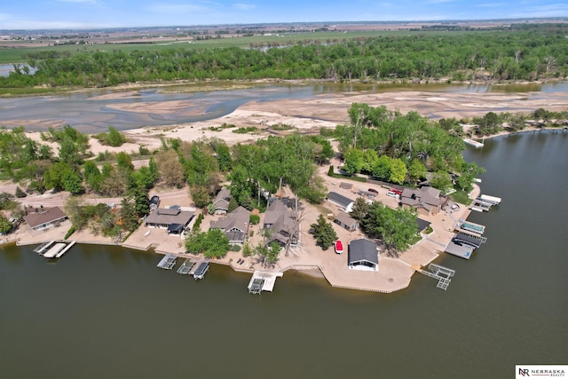 S-1007 Shady Ln, Fremont, NE 68025 - aerial overview of property's location with a large body of water and a forest