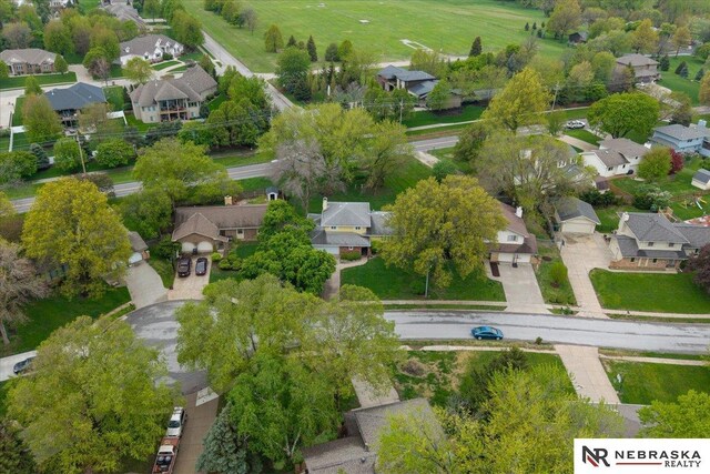 bird's eye view featuring a residential view