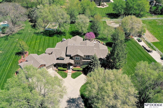 birds eye view of property