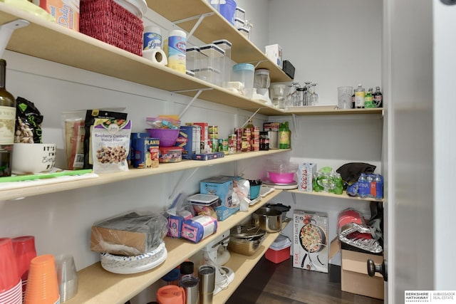 view of pantry