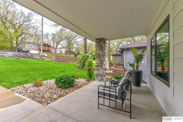 view of patio with visible vents