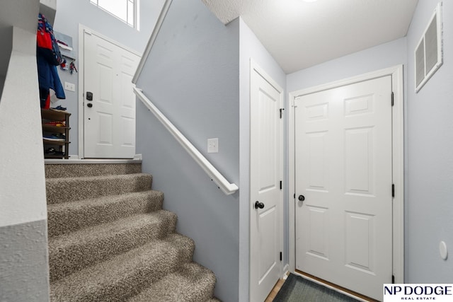 stairway with visible vents