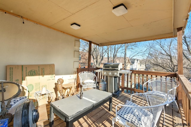 deck with grilling area