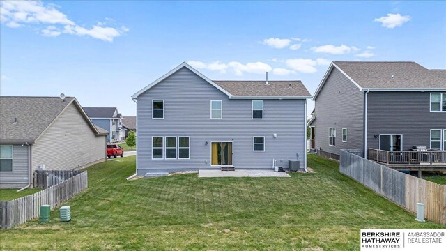 8230 Kilpatrick Pkwy, Bennington, NE 68007 - rear view of house with a patio