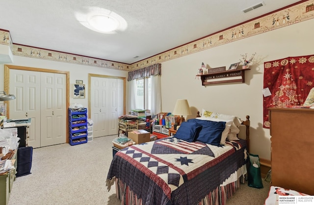 11402 Todd Dr, Blair, NE 68008 - bedroom featuring two closets and carpet flooring
