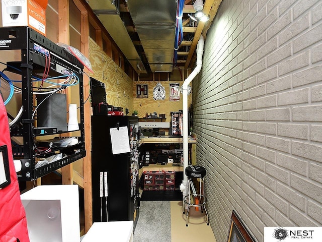 view of storage room