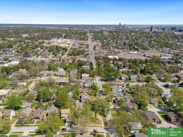 drone / aerial view featuring a residential view