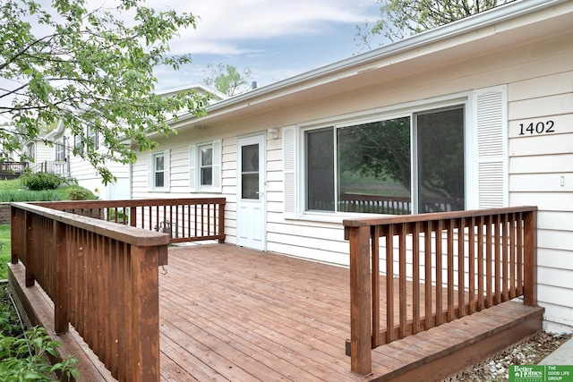 view of wooden terrace