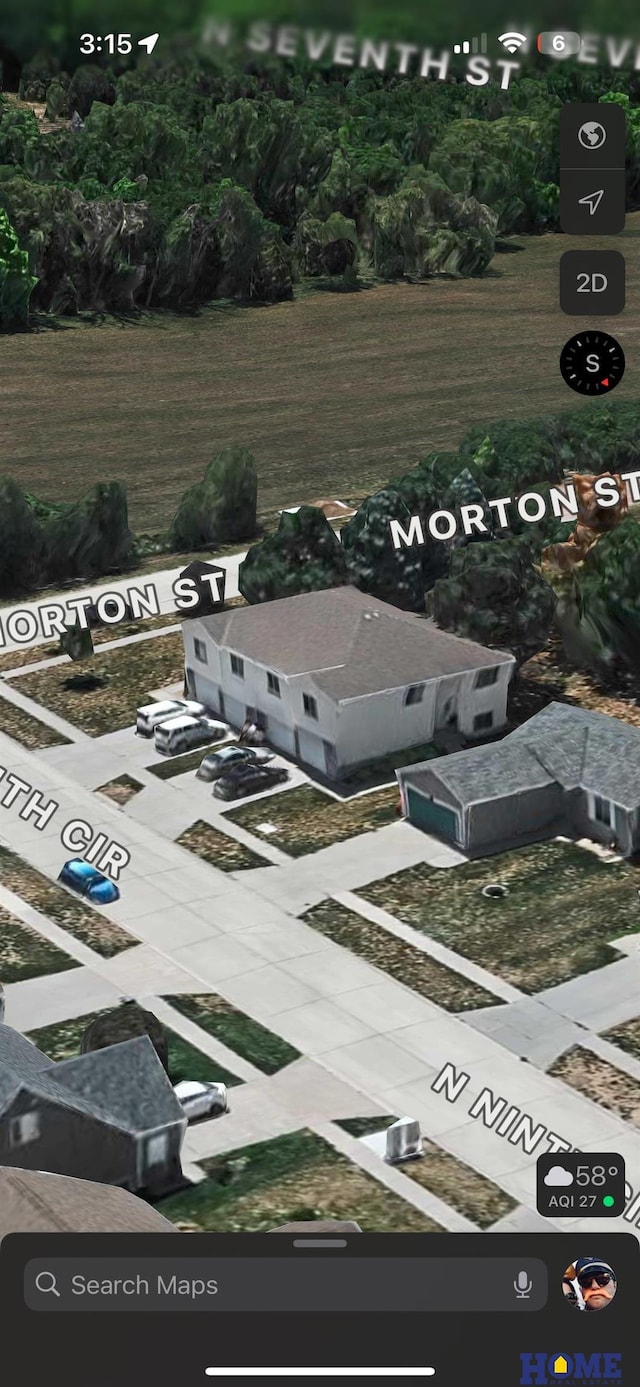 5203 N 9th Cir, Lincoln, NE 68521 - bird's eye view