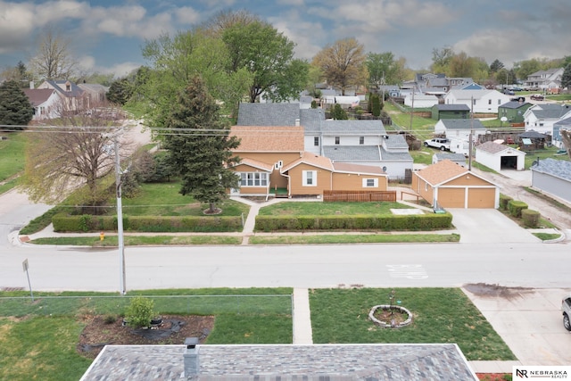 birds eye view of property featuring a residential view