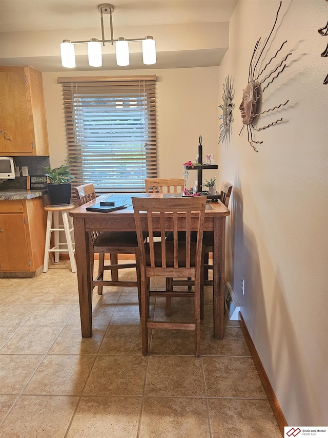 view of dining area