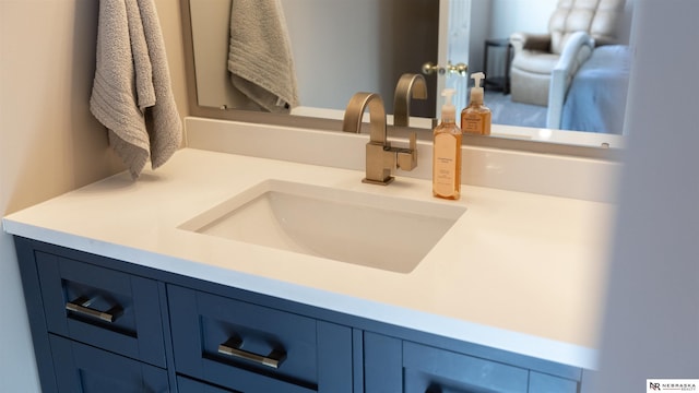 bathroom view of vanity