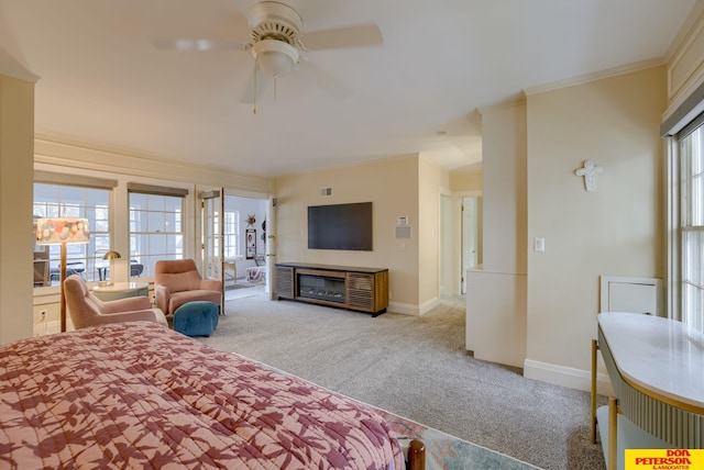 1638 N Nye Ave, Fremont, NE 68025 - bedroom featuring crown molding, carpet flooring, and baseboards