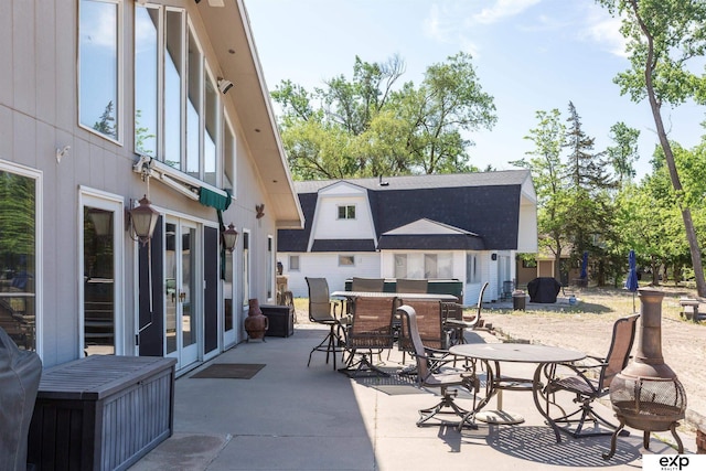 S-1129 Platte Shore Dr, Fremont, NE 68025 - view of patio featuring outdoor dining area