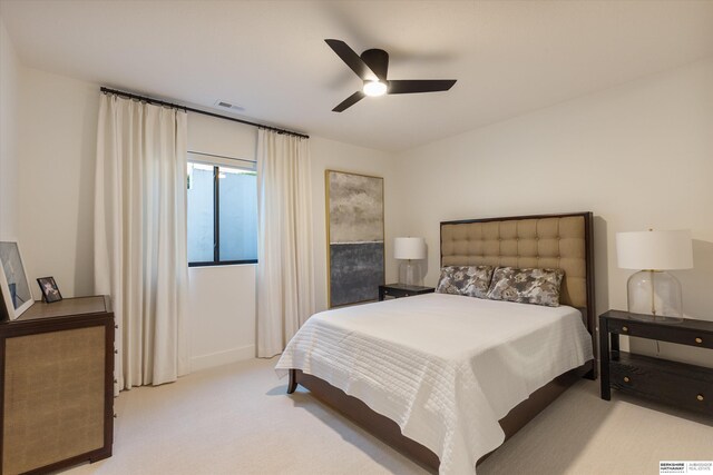 501 S 243rd St, Waterloo, NE 68069 - carpeted bedroom featuring a ceiling fan and baseboards