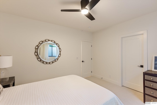 501 S 243rd St, Waterloo, NE 68069 - carpeted bedroom featuring a ceiling fan