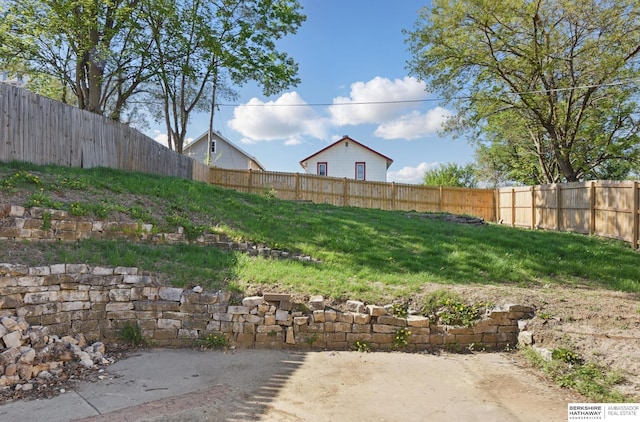 6523 Emmet St, Omaha, NE 68104 - view of yard featuring a fenced backyard