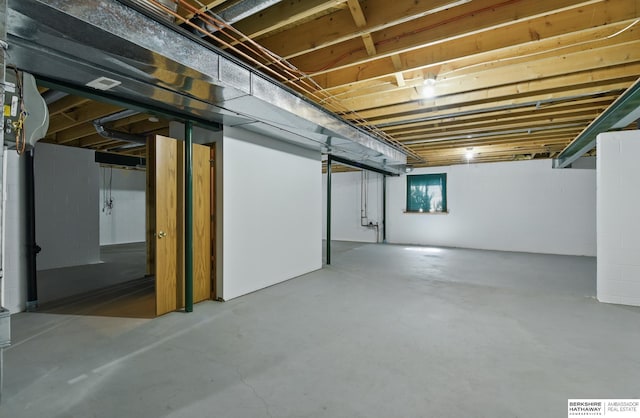 view of below grade area