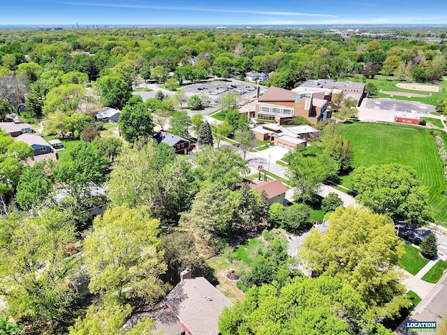 birds eye view of property featuring a residential view