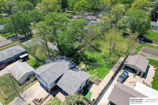 drone / aerial view featuring a residential view