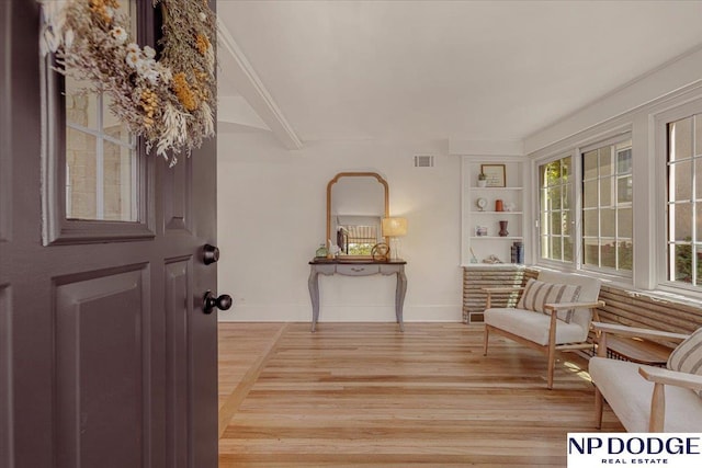 5650 Poppleton Ave, Omaha, NE 68106 - foyer with light wood-style floors, baseboards, and plenty of natural light
