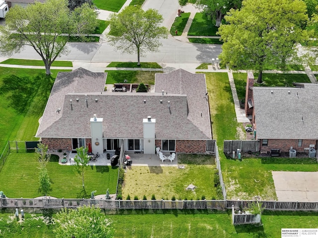view of subject property