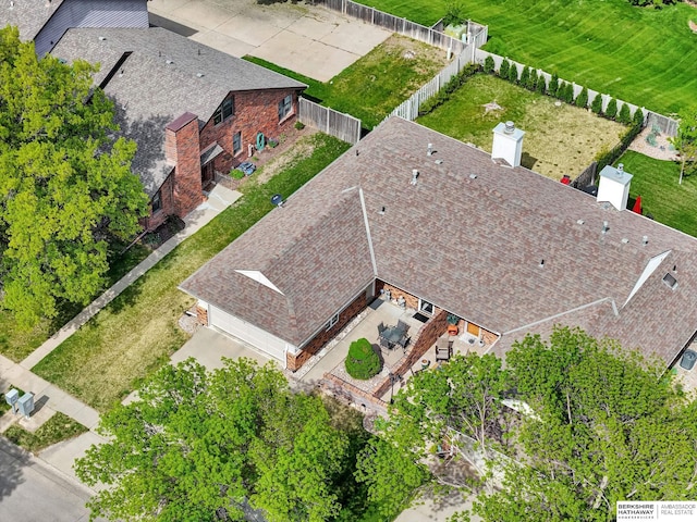 view of subject property